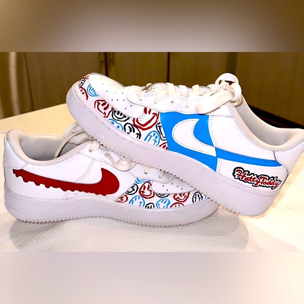 Custom painted Nike Air Force 1 Ole Miss